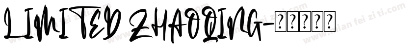 LIMITED ZHAOQING字体转换